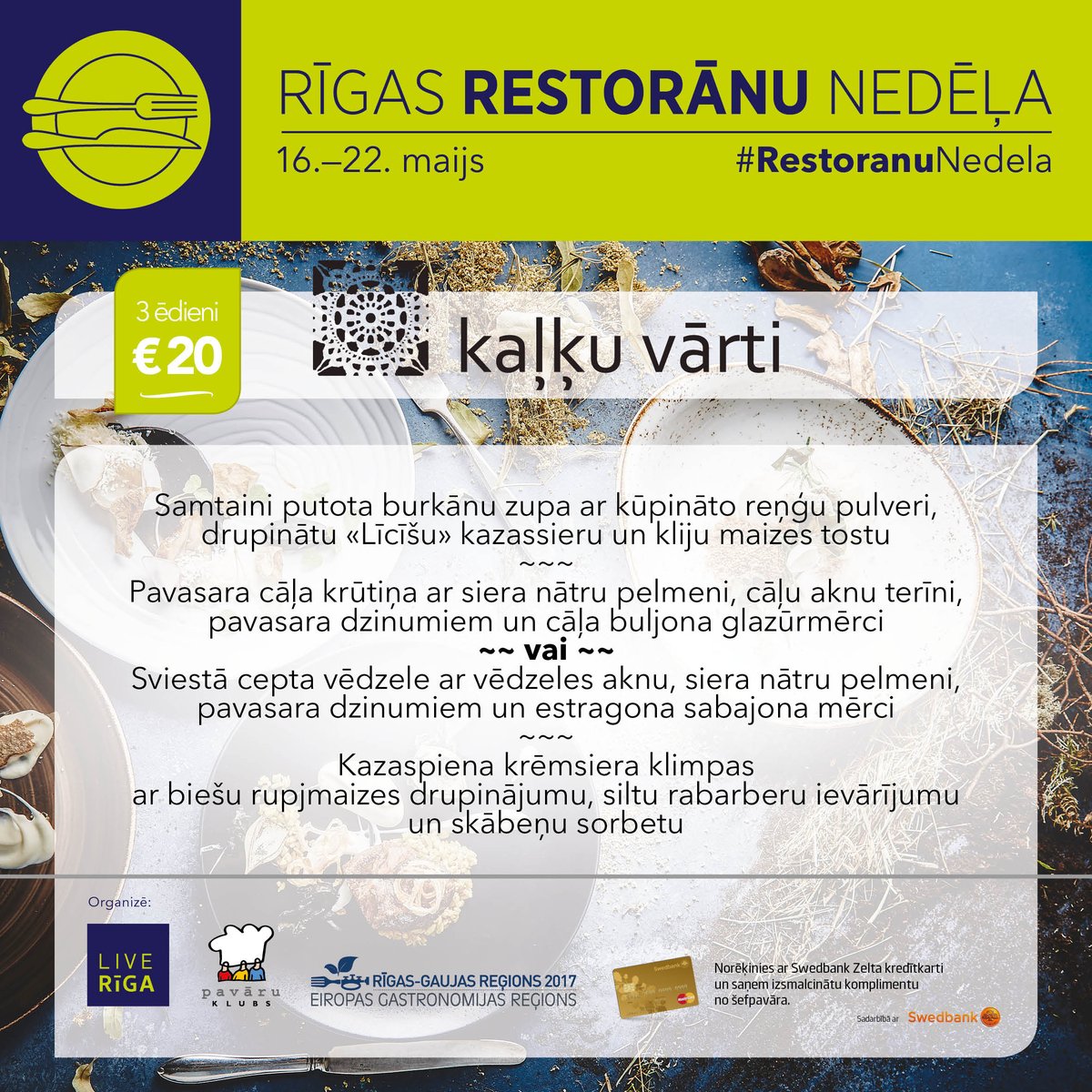 Rīgas restorānu nedēļa no 16-22. maijam. 67224576