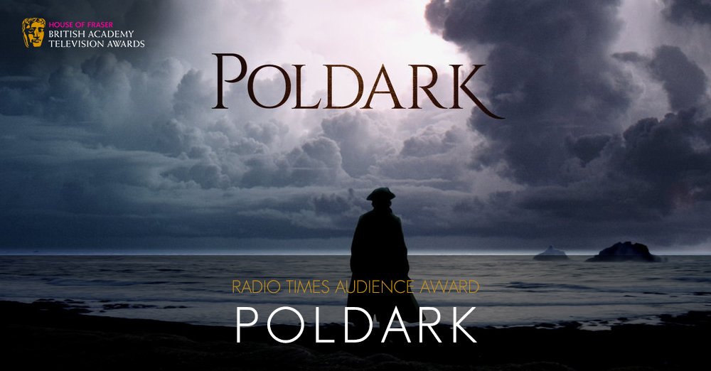 Thank you Radio Times readers. Poldark: #BAFTATV Audience Award winner.