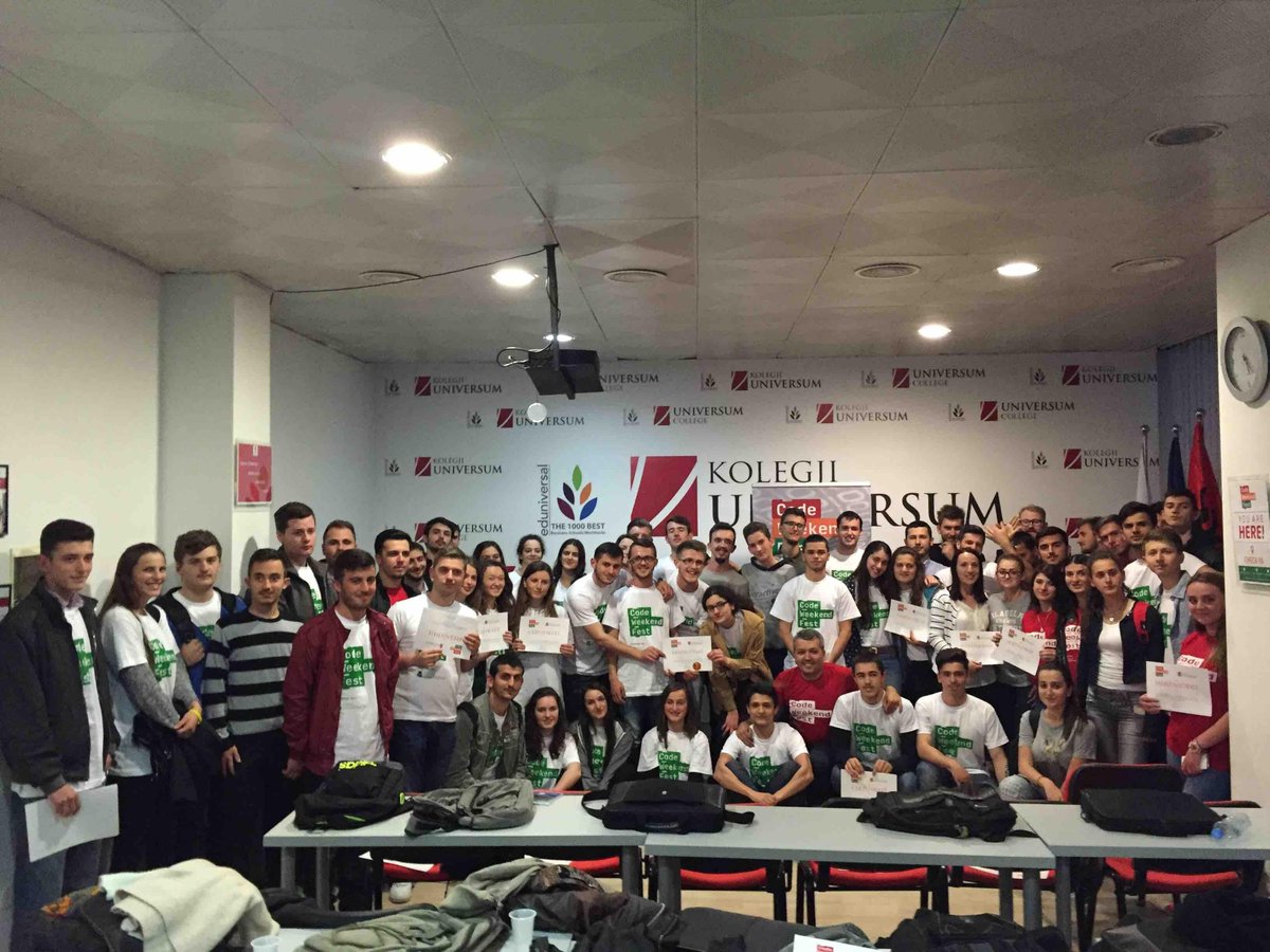 hheroooooo's tweet photo. #CodeWeekendFest at the closing ceremony. Absolutely wonderful weekend! @UniversumKS #UniversumCollege https://t.co/TSPGf9VBNs