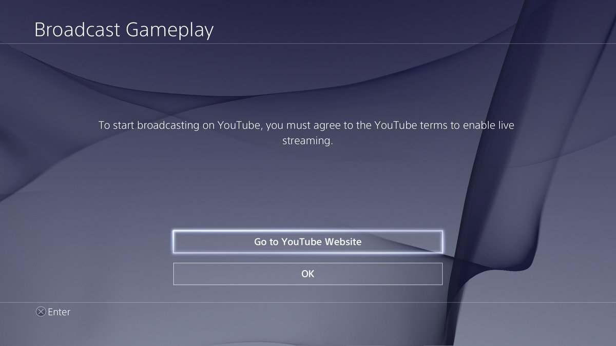 CodeNamePizza's tweet image. Broadcast,Youtube,shows first image,type details,get second image,click ok, shows first image again @AskPlayStation