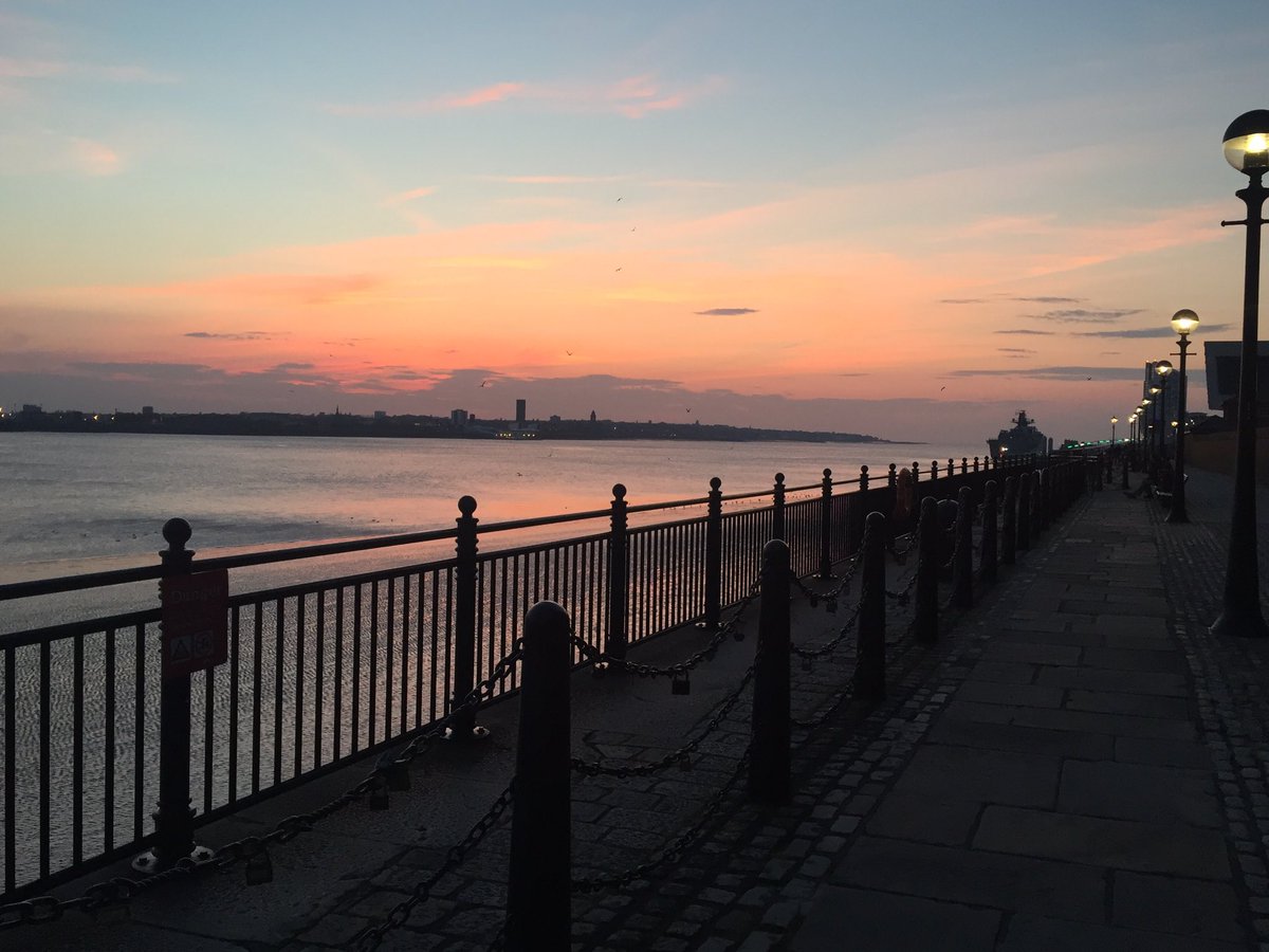 Walking back to site to get the outside broadcast trucks onsite, but what a walk #liverpool