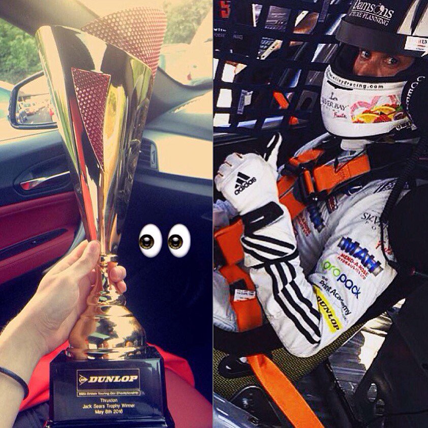 Daniellloyd23's tweet photo. Very pleased to win the Jack Sears trophy with 3 point finishes this weekend! Big thanks to @Eurotech_Racing ! #BTCC https://t.co/Gn1A8MzO0H