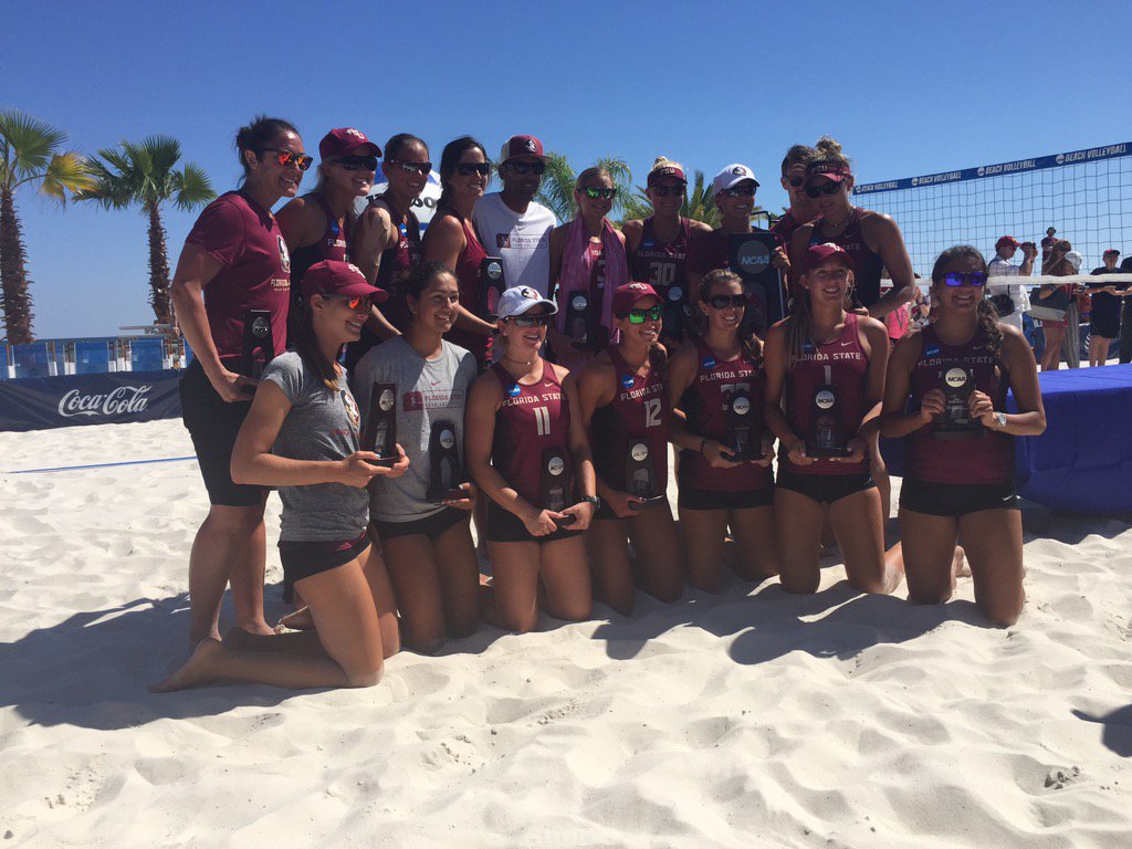 FSU_BeachVB's tweet photo. Hats off to the #Noles on an incredible season in the inaugural season of #NCAABeachVB 
We are all so proud! https://t.co/mK3HPXnuhr