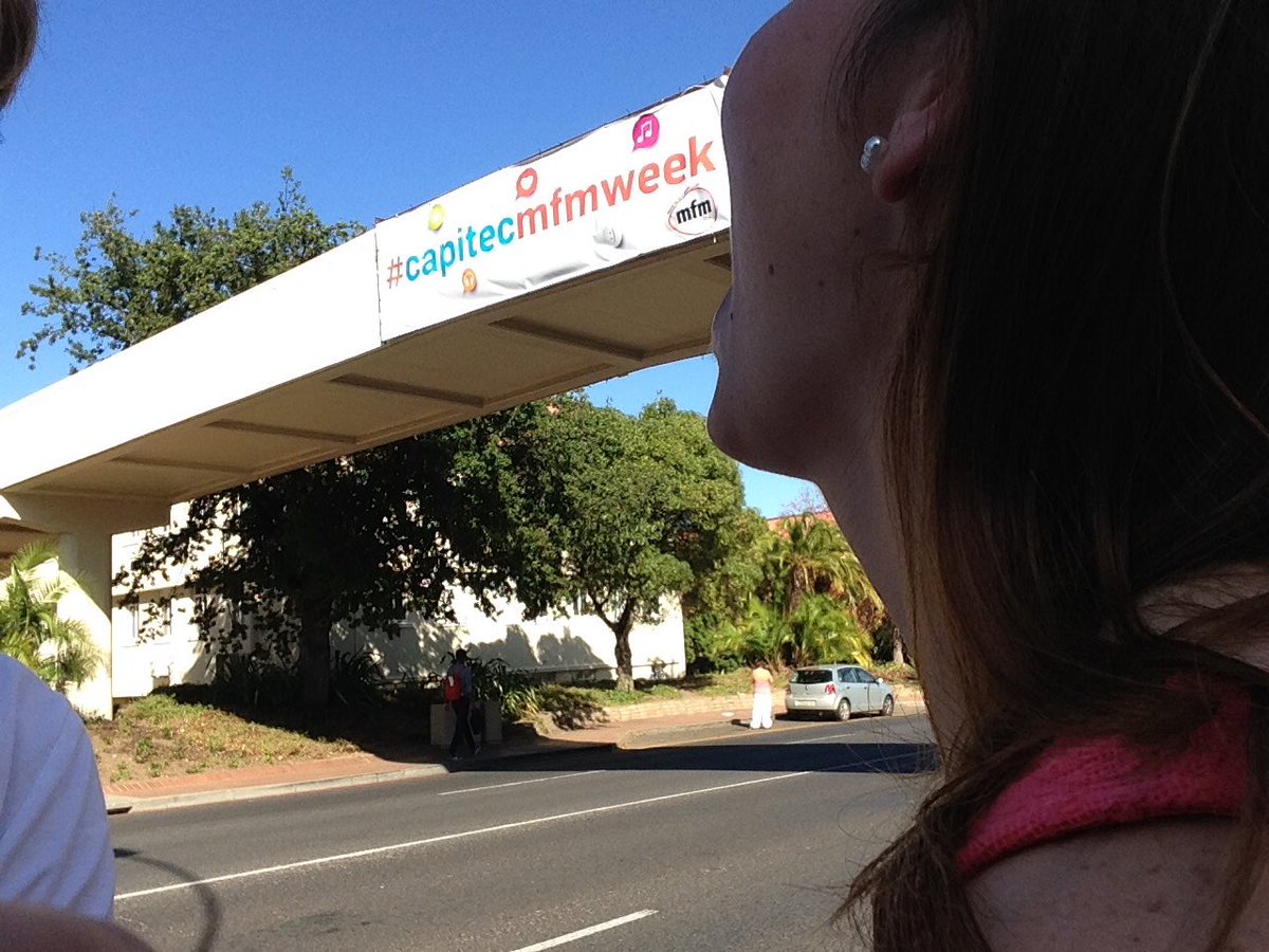 Eating the #CapitecMFMweek banner.🍴🍴🍴 <a href="/MFM926/">MFM 92.6</a> <a href="/CapitecBankSA/">Capitec</a> <a href="/TopdeckTravel/">Topdeck Travel</a>
