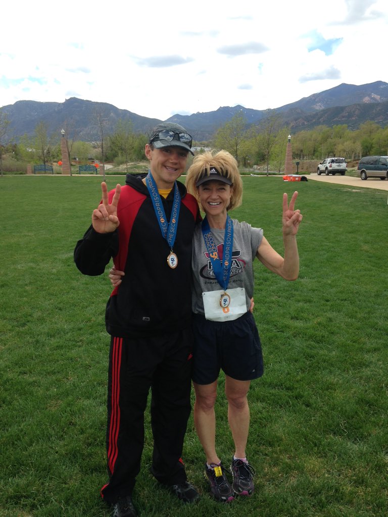 SecondPrison's tweet photo. Great Mother's Day story! Mother and son finish first. Congrats to Mitch and Becky Kusick! #SecondChances https://t.co/MCz8pYkirW