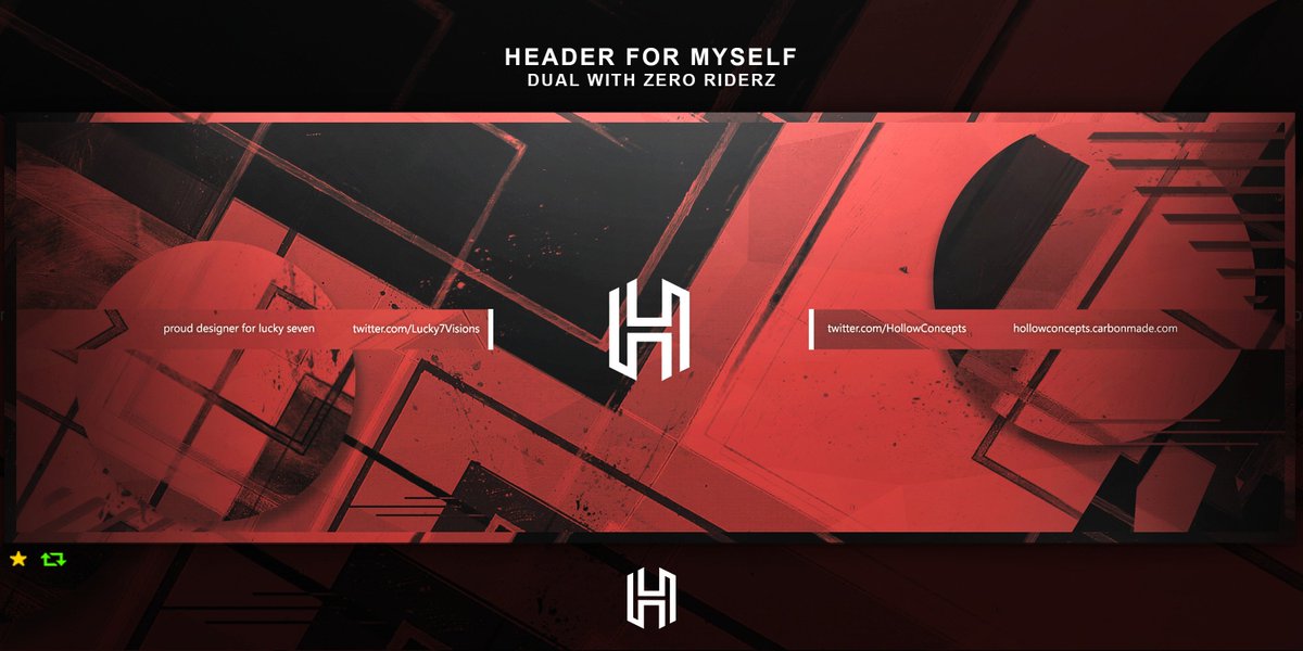 HollowConcepts's tweet image. Header for Myself
Dual with @ZeroRiderz 
HD: imgur.com/iARLijk
Retweets and Likes are Dope!