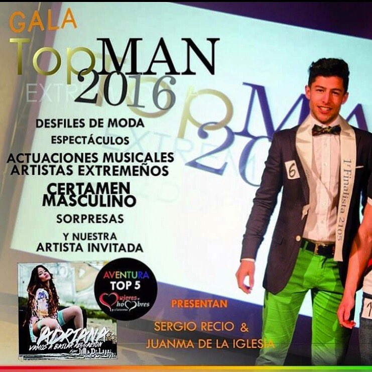 Adriana_Ofi's tweet image. Gala Top Man 2016 Badajoz - Extremadura día 20 mayo !! No podéis faltar ,tenemos una cita ! #laseñoritaAdriana
