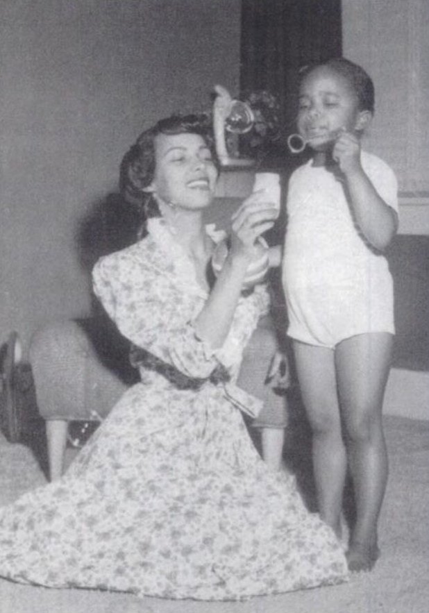 Dorothy with her daughter Harolyn Suzanne Nicholas. #HappyMothersDayDorothy  #DorothyDandridge #HappyMothersDay