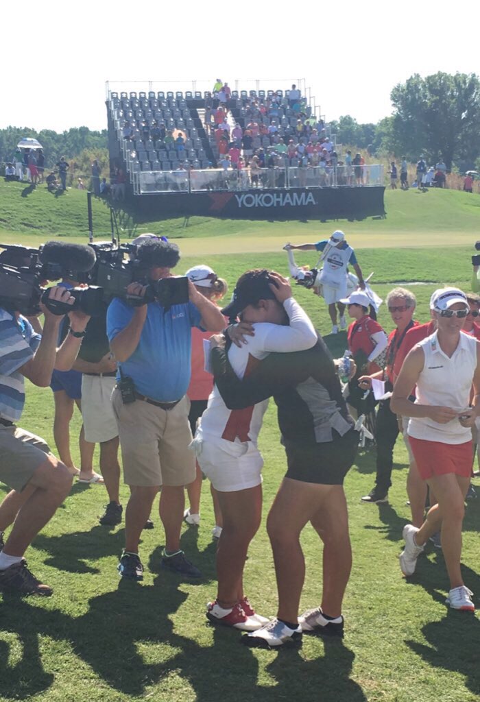 Sister ❤️❤️❤️ <a href="/jutanugarn/">Ariya jutanugarn</a> becomes the 1st Thai player to win on the LPGA Tour! <a href="/YokohamaLPGA/">Yokohama Tire LPGA</a>