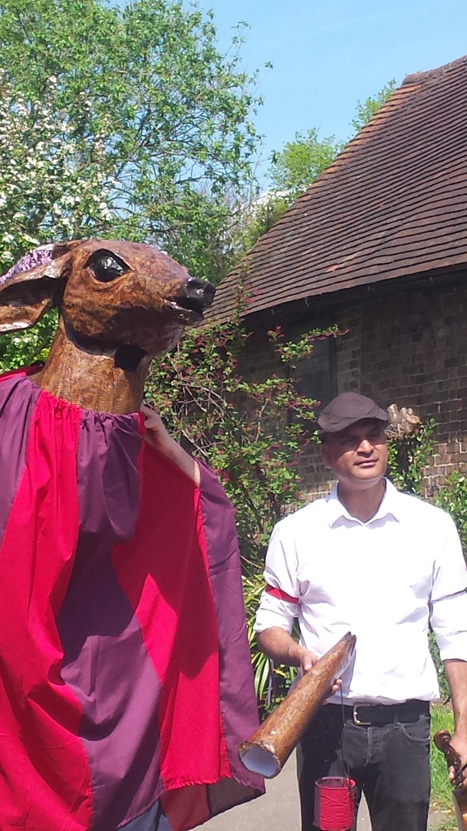 Another outing for our mascot, dancing with <a href="/DatchetMorris/">DatchetBorderMorris</a> in Harmondsworth today