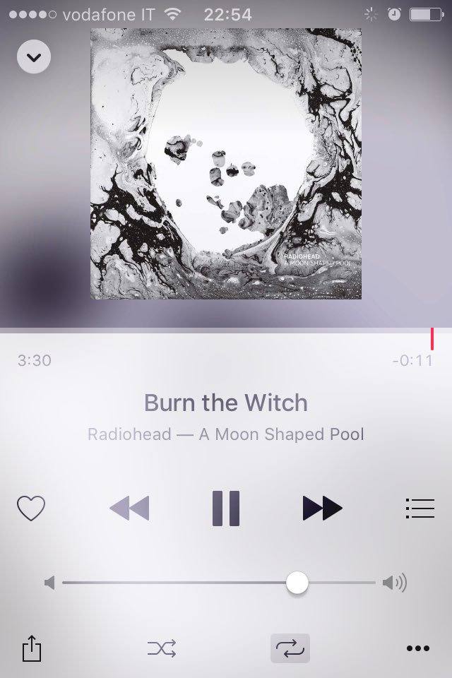 Gugo_92's tweet photo. Che album. #AMoonShapedPool https://t.co/ESwiMThw8V