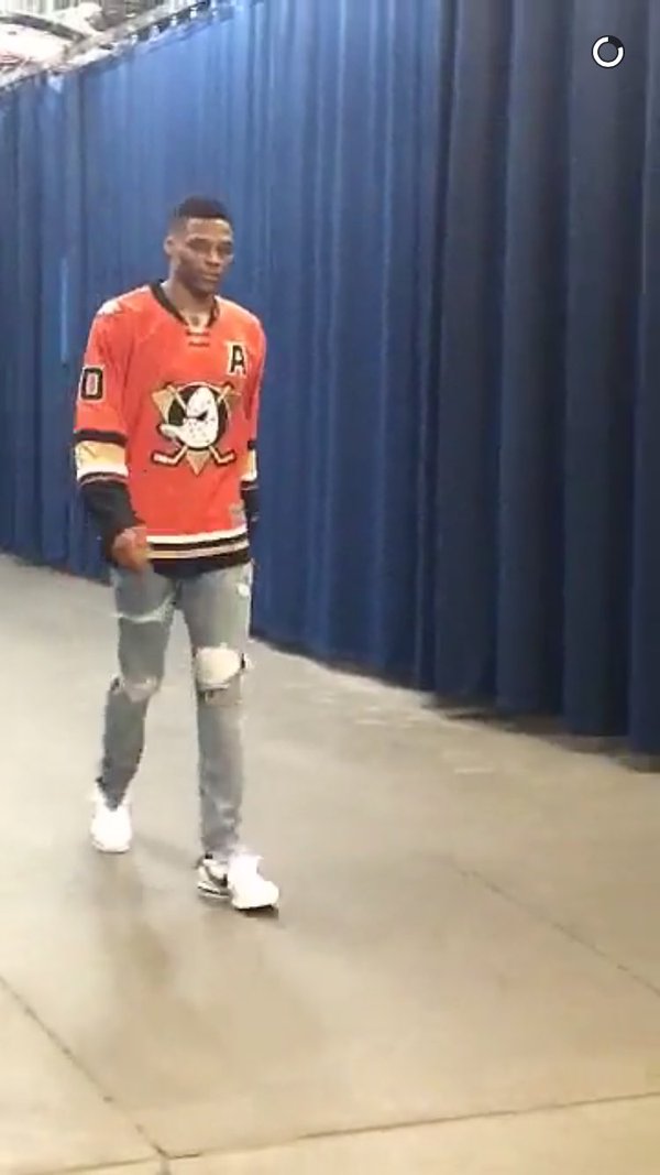 russell westbrook ducks jersey