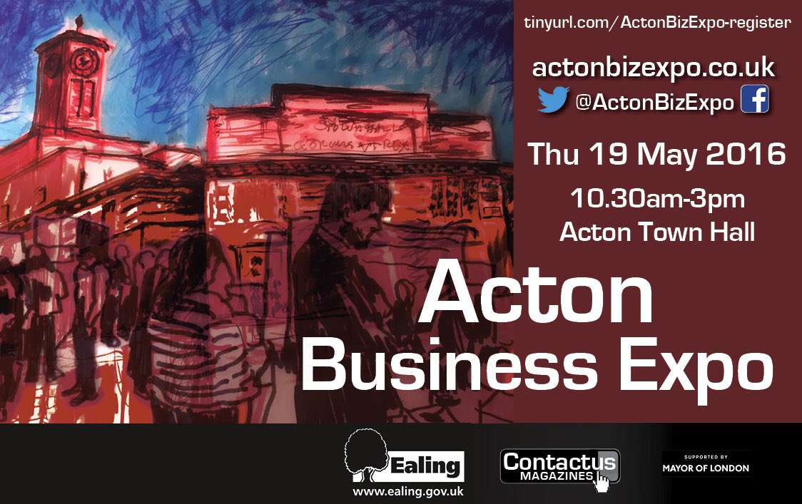 ActonBizExpo's tweet photo. Help us spread the word about #ActonBizExpo #19May the biggest business event in #Ealing borough in 2016!
Please RT. https://t.co/3NOa5NeF1c