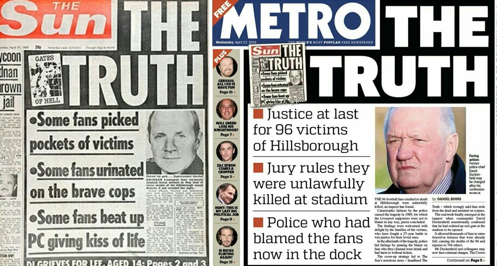 brilliant from the Metro, the Sun newspaper either don't realise or care what they have done