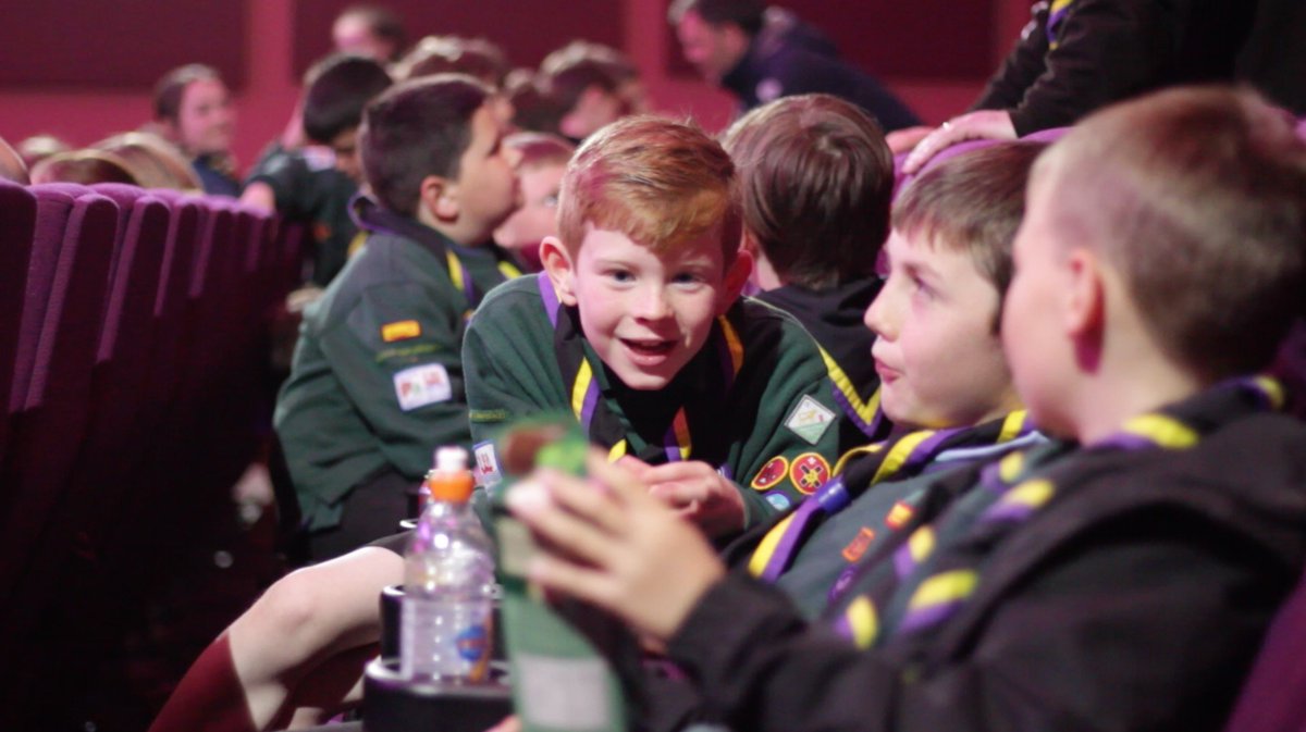 MerseysideScout's tweet photo. What a fantastic evening watching #TheJungleBook as part of our #Cubs100 celebrations! https://t.co/rS1Yd9cvoD