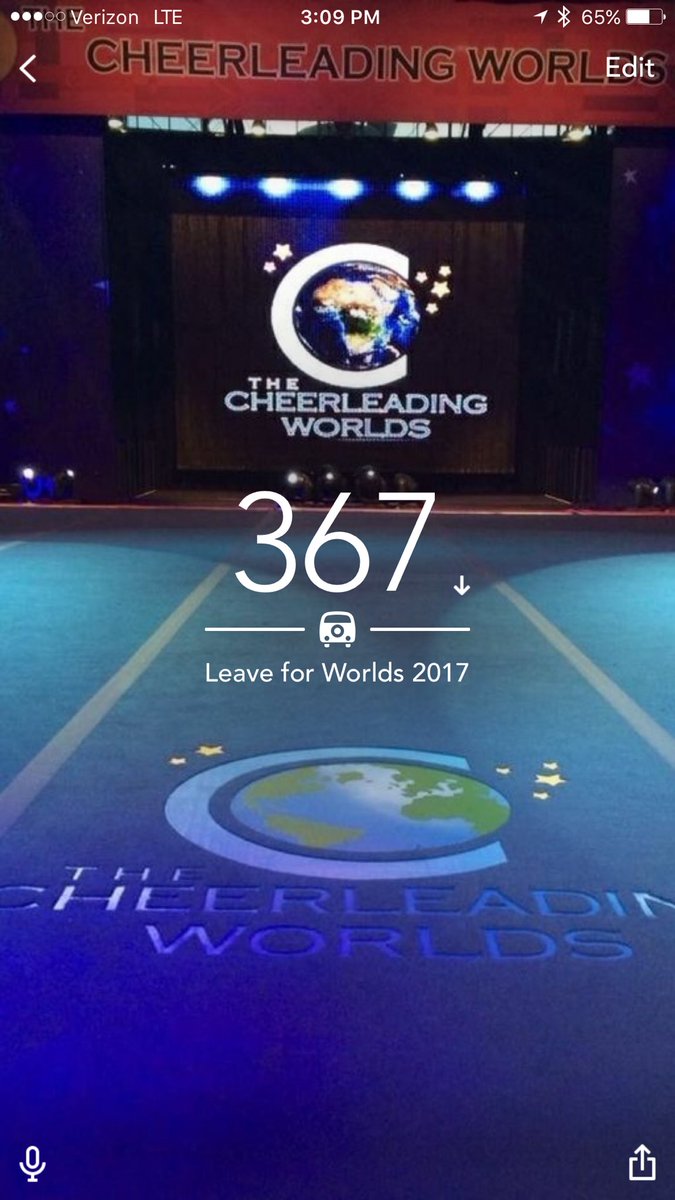 cheerworlds20's tweet photo. And let the countdown begin. https://t.co/PbyvxIBIc6