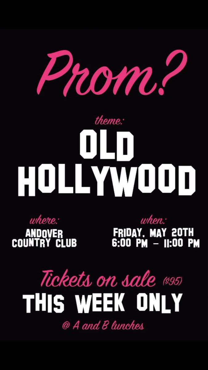 mascoprom2k16's tweet photo. Come to the back of the cafe at b lunch to buy your junior prom tickets. Ticket sales end this Friday! #mascojrprom https://t.co/OU9XnGtHwC