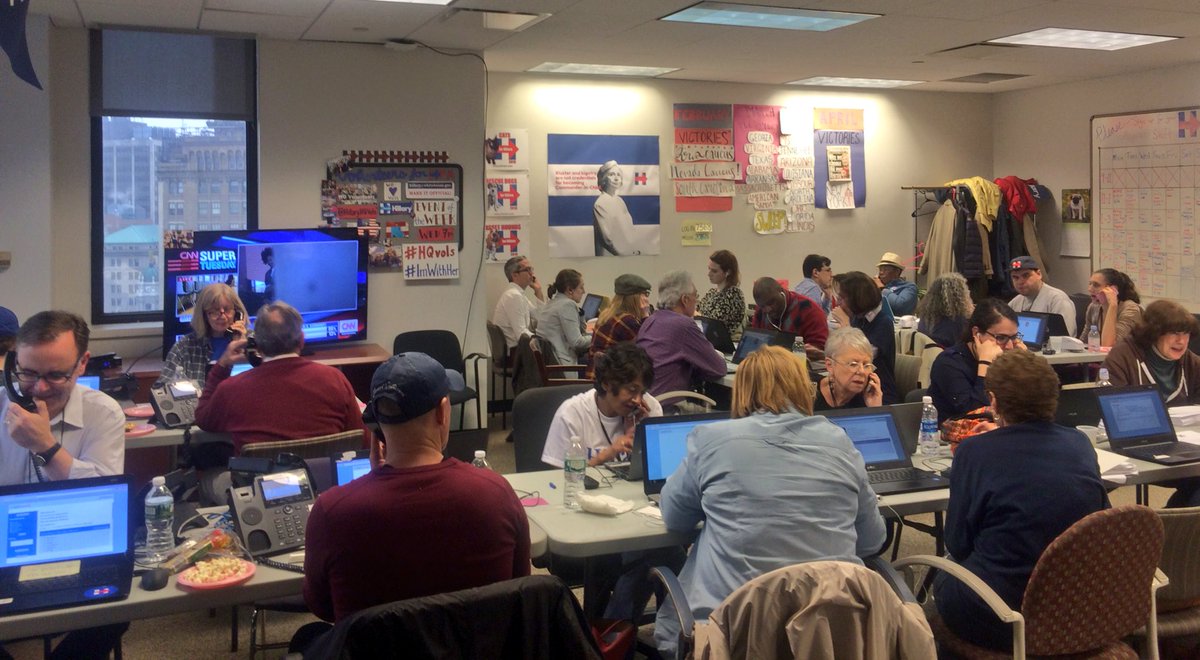 HillaryHQVols's tweet photo. 90 minutes until polls shut in the #LittleTuesday states! Go to https://t.co/wFzFuAQEEV #GOTV4HRC #ImWithHer #HQVols https://t.co/gplVGLpjT2