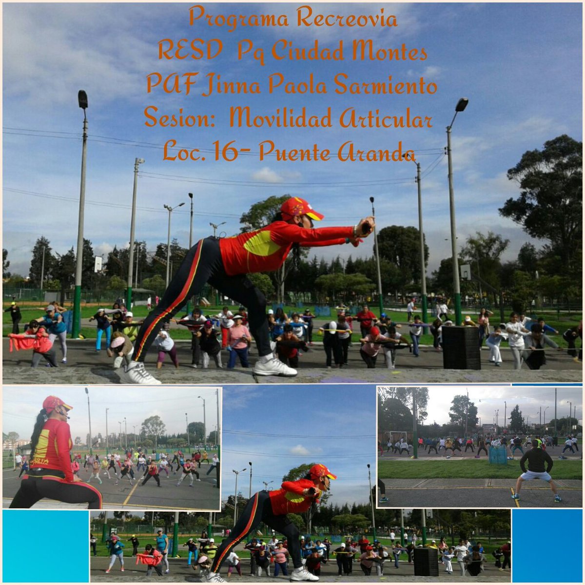 JinnaSarmient's tweet photo. Activate @Bogota @Recreoviaidrd realizando #ActividadFisicaParaLaSalud  #PqCiudadMontes.para una  @BogotaMejorTodo https://t.co/fXY0Wo1E24