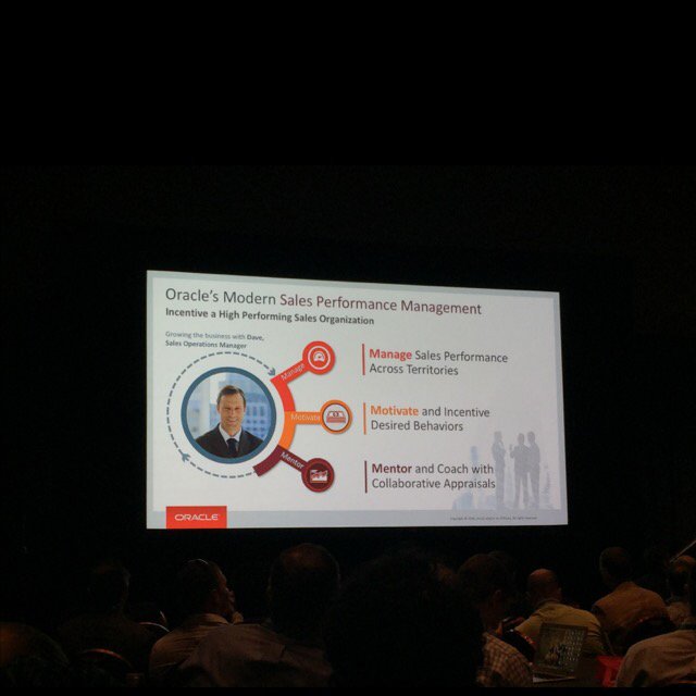 OracleSPM's tweet photo. Sales Performance Management is about behavior change. #SalesX16 #ModernSPM https://t.co/Xc3WxXWG9b