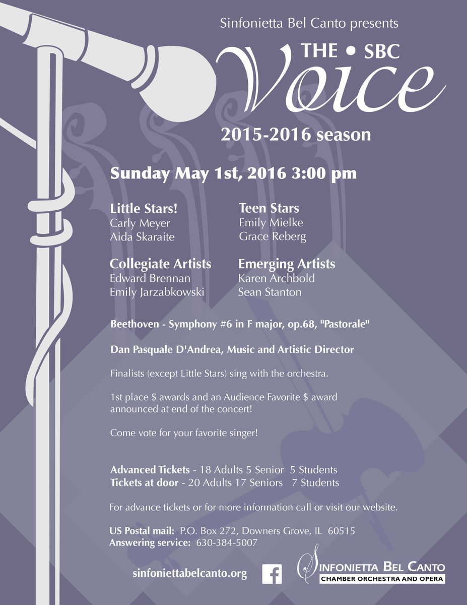 SBC Voice finals this weekend!