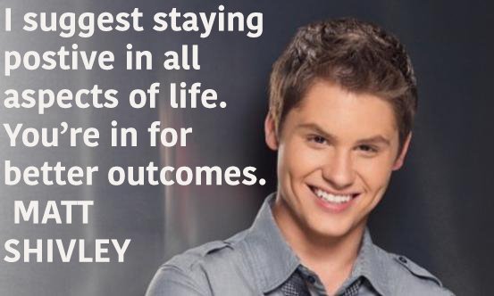 NextStarP_c's tweet photo. You may not always get positive result but you can always have a positive mindset. #mattshivley #nextstarproductions https://t.co/T9Jsd5oZeW