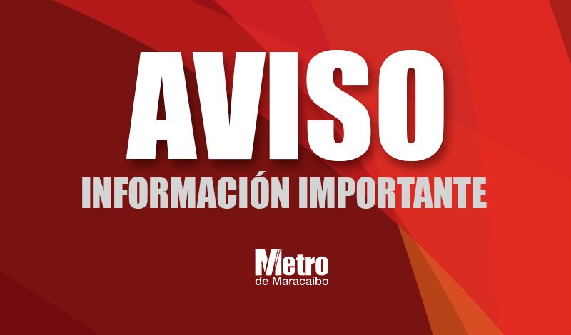 MetroMaracaibo_'s tweet photo. #AVISO Por razones de seguridad, todas nuestras rutas de metrobuses finalizarán recorridos hoy a las 7:00 pm https://t.co/wWv0rx9DbZ