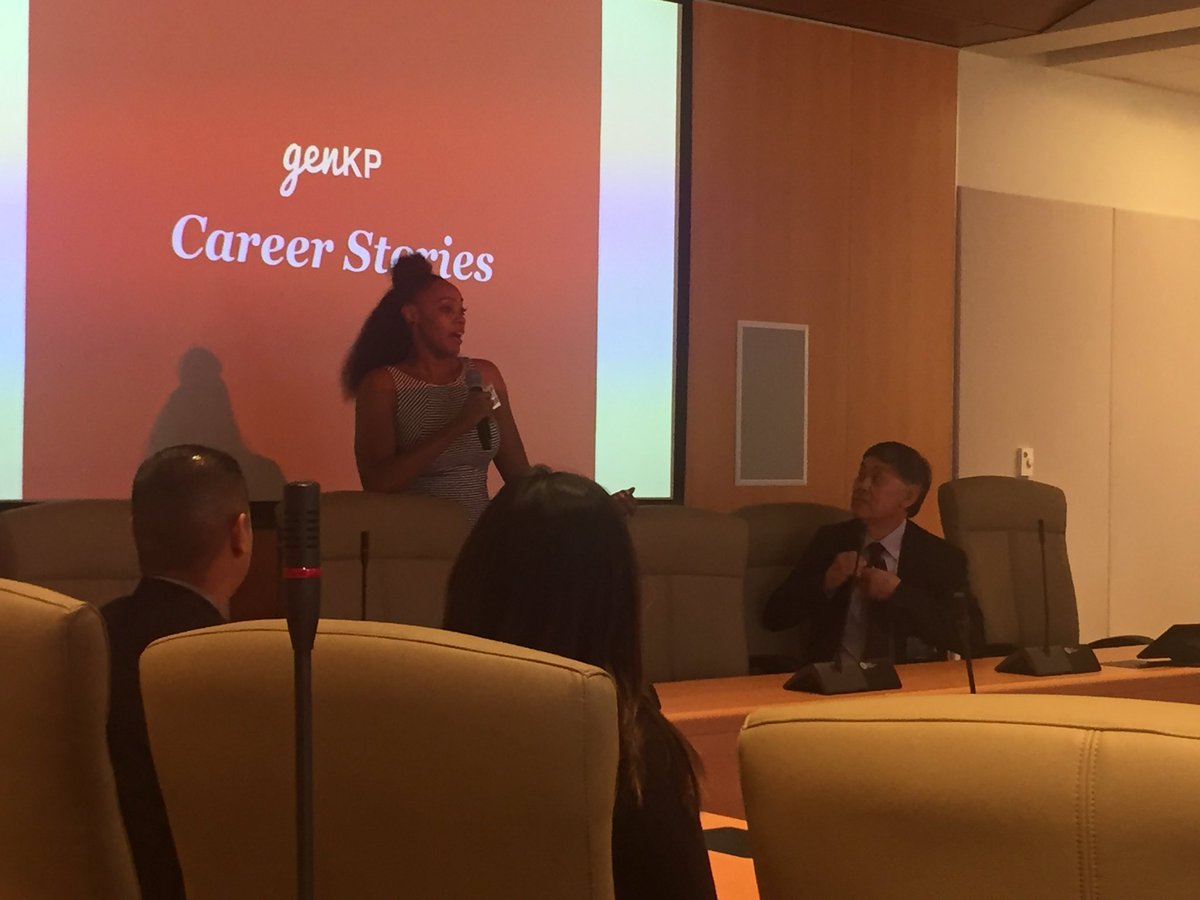 @Jamila_V kicking off our @gen_kp #careerstories with @KPSCALnews #BenChu #millenial #collaboration