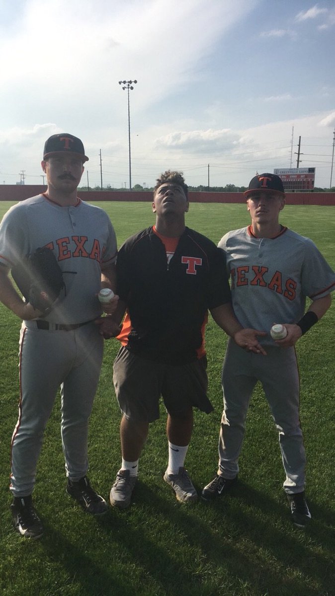 Tigers_W_A's tweet photo. Stache kings hit ding dings. 14-0. District champs. Believe the hype. 12-1. (Sorry pg) @kipwilliams15 @nickkelly07 https://t.co/LUGInKVMGA