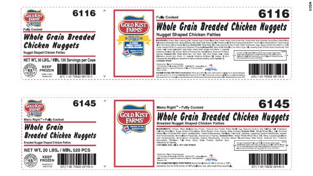 cnnbrk's tweet photo. 4.5 million pounds of Pilgrim's Pride chicken products recalled. https://t.co/HK7MGh8HaC. https://t.co/rAS532vsX3