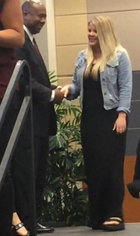 Lindsay Best, RJWE's Teacher of the Year, honored by KISD.  #rjwekidsfirst