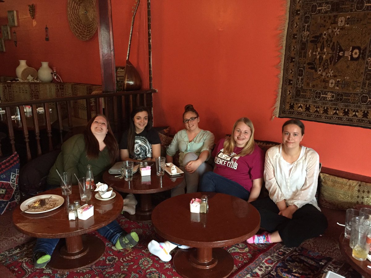 Cultural Cooking Club had a great time trying Turkish food at Turkuaz Cafe in Bloomington!
