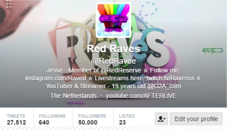 Ravers's tweet photo. THANK YOU SO MUCH FOR 50K FOLLOWERS!

I AM DOING A HUGE FOLLOW SPREE TO CELEBRATE!

RETWEET TO ENTER! https://t.co/eQQ9zwi5Ny