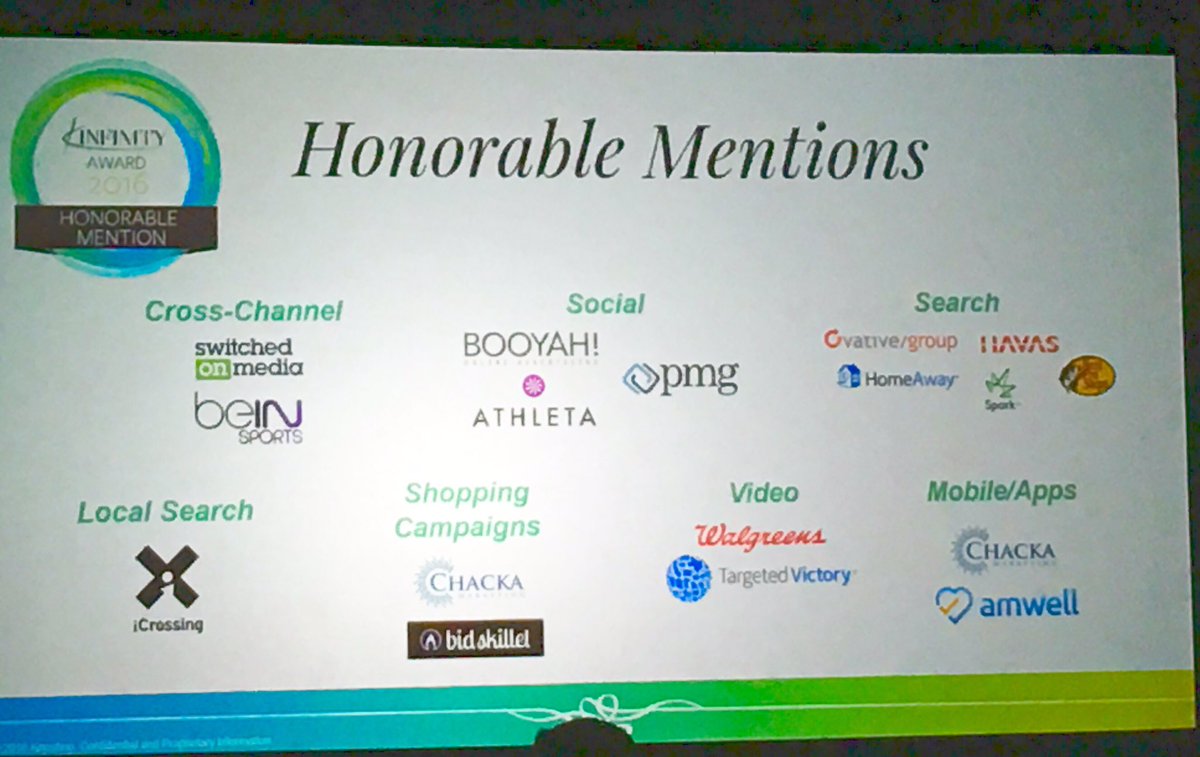 cktrudeau's tweet photo. Proud of the @Spark_SMG Bass Pro Shops team for the Honorable Mention at the @Kenshoo Infinity Awards tonight! https://t.co/868zXGHQ8n