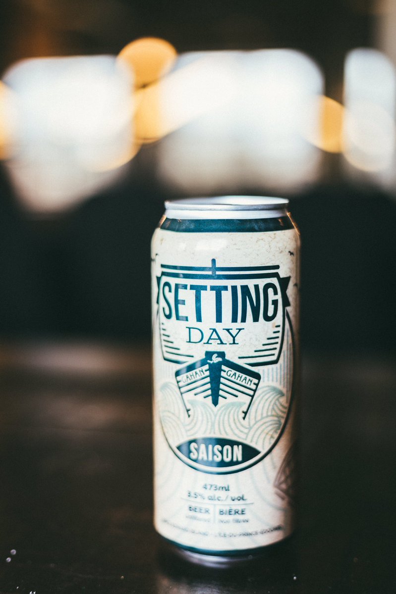 We're releasing our newest beer this Friday. Setting Day Saison. Join us 5pm-7pm for cans, taps and tunes. #pei