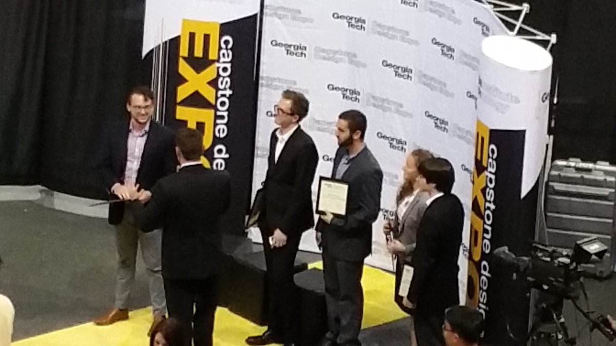 GeorgiaTech_ECE's tweet image. Sensory Substitution Team overcame two hardware failures. #biggestchallenge  #GTExpo