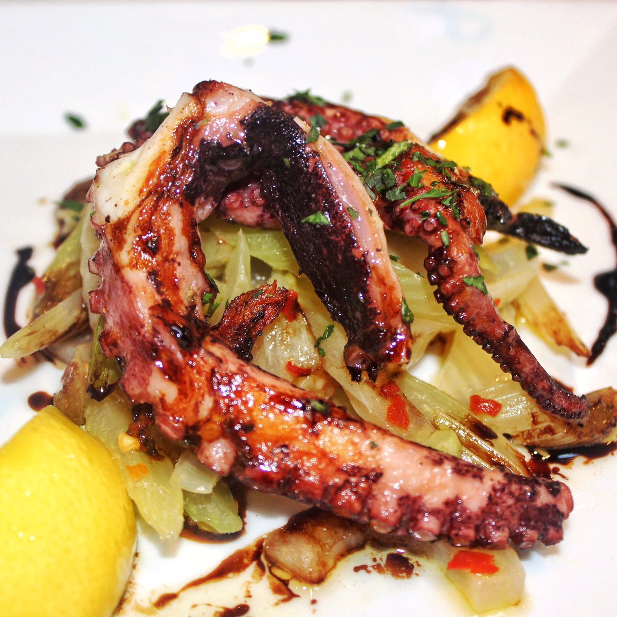 Add bright colors &amp; vibrant flavors to your plate! Start by trying our Grilled Octopus! bit.ly/1qMrtqh