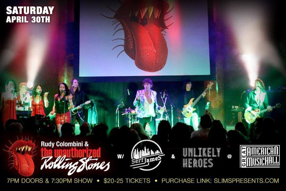 Great American Music Hall (@gamh) on Twitter photo Calling all <a href="/RollingStones/">The Rolling Stones</a> fans: don't miss <a href="/unauthorizedRS/">Unauthorized RStones</a> + <a href="/SerfandJames/">Serf and James</a> + <a href="/UHeroesBand/">Unlikely Heroes</a> this Saturday! Calling all <a href="/RollingStones/">The Rolling Stones</a> fans: don't miss <a href="/unauthorizedRS/">Unauthorized RStones</a> + <a href="/SerfandJames/">Serf and James</a> + <a href="/UHeroesBand/">Unlikely Heroes</a> this Saturday!