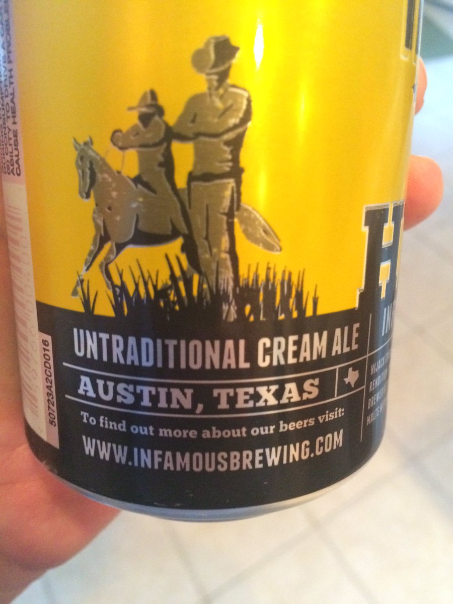 ephoustonbill's tweet photo. #InfamousBrewing #Hijack #CreamAle #Austin #TexasBeer @foodtrekkie I'm stuck on #Texas beer 🍻🍻 https://t.co/V6nyn4wAc5