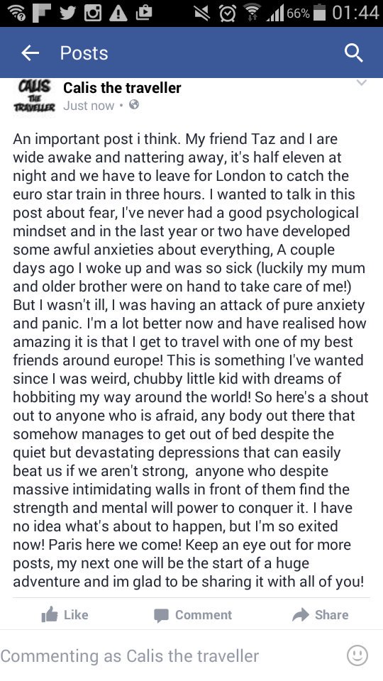 StevenCallis2's tweet image. About travel fear and anxiety. Feeling better now!