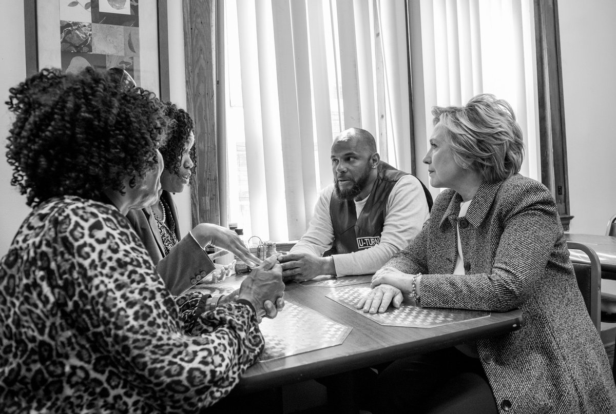 HillaryClinton's tweet photo. “Imagine a tomorrow where instead of building walls, we’re breaking down barriers.” —Hillary https://t.co/kqfIpgS6NV