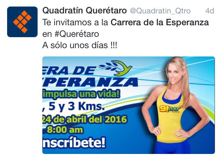 ErikaContrera's tweet photo. Gracias al equipo de @Quadratin_Qtro y a @vmtinoco por su apoyo a la #CarreraDeLaEsperanza @FundacionMerced https://t.co/U3NunOPe8m