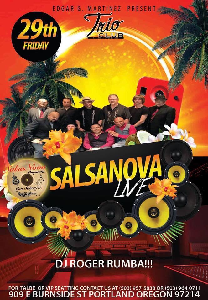 TrioKaraoke's tweet photo. Happening this Friday at Trio! Salsanova with DJ Rumba! 🎼👍 #Salsanova #TrioFriday #DJs https://t.co/036cRFwXIf