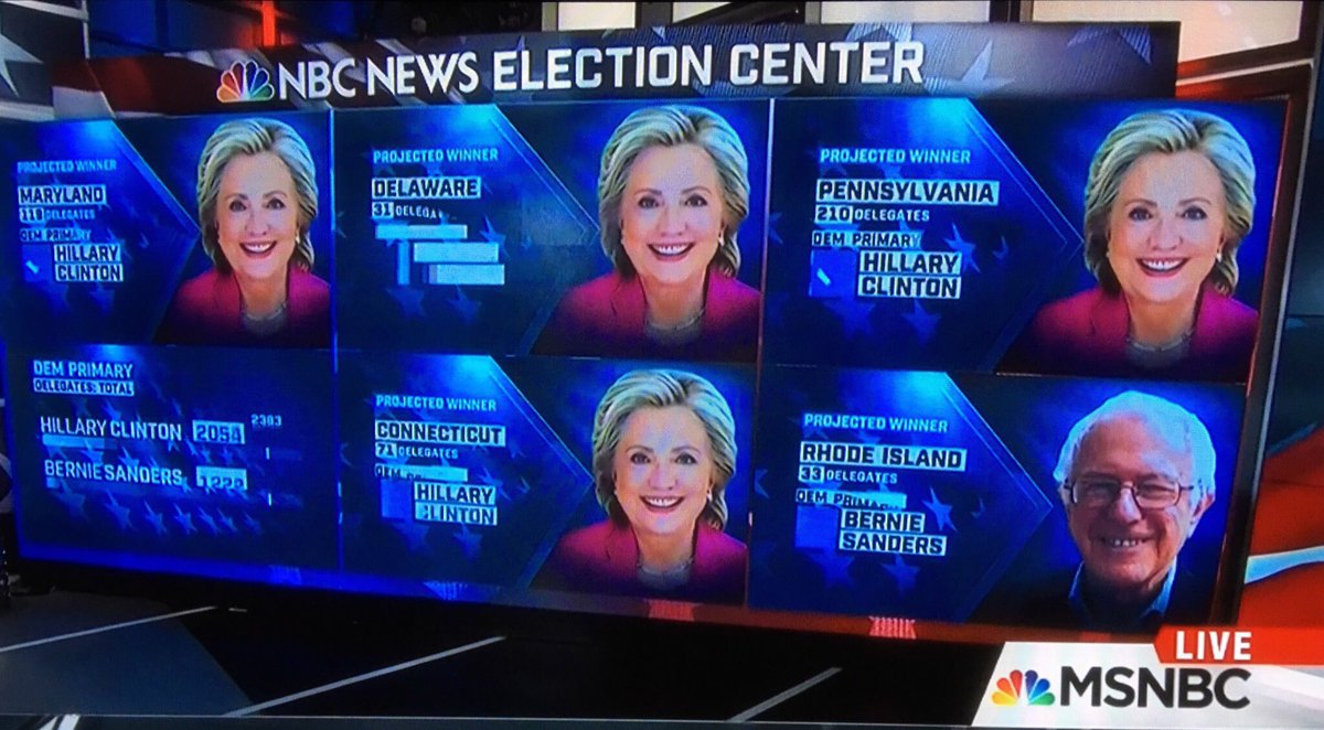 CSilva44's tweet photo. Yes! #HillYes #ImWithHer almost a #HillarySweep #Hillary2016 https://t.co/bfO25OL1sw