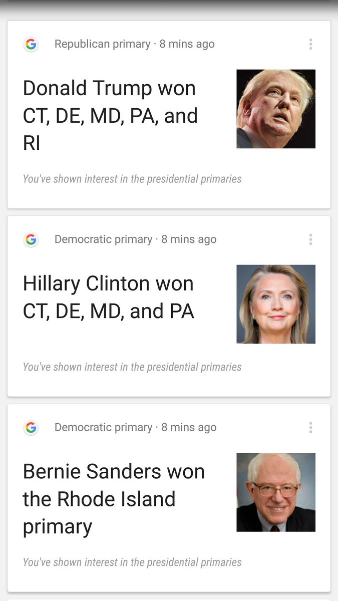 ELMOPongco's tweet photo. Today's primaries - @realDonaldTrump and @HillaryClinton continue their march to nomination #pongcopolitics https://t.co/tO8RyRfUQv
