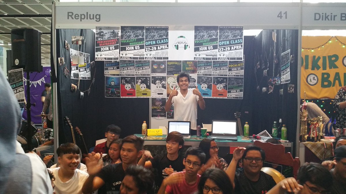 RpReplug's tweet photo. Day 2 of CCA Fiesta is today!Do check us out at Booth 41 and Jam with us while you're there too!π#RpReplug https://t.co/7sYQx9RiCp