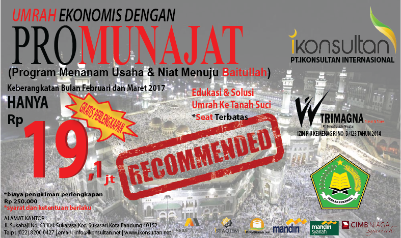 ikonsultanbdg's tweet photo. Selamat Pagi
Jadwal Umrah Promunajat februari _ maret 2017
info lebih lengkap kunjungi https://t.co/1yf7HSdlwP https://t.co/4OJsQgj7w7