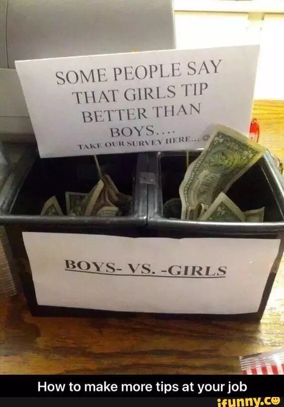 AldarBatbold's tweet photo. Smart way to get tip #boys #vs #girls #iFunny https://t.co/qnb168oxX7 https://t.co/WKZBn7B7np