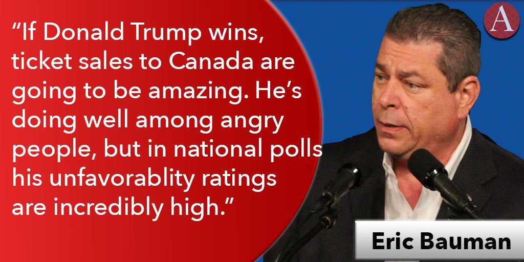 AnnMediaLive's tweet photo. .@EricBauman calls @realDonaldTrump is "bombastic." https://t.co/mwCnoJpTfR