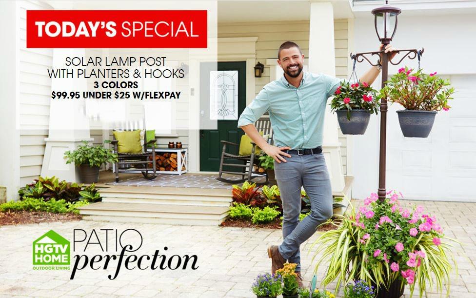 HSN's tweet photo. Attain patio perfection w/ our @hgtv Solar Lights Lamp Post #TodaysSpecial! Shop it now: https://t.co/6KjjlDlIEK https://t.co/FZXBuzeMs4